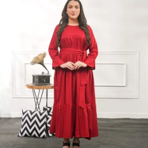 Fabric: Khaddar Maroon-Maxi