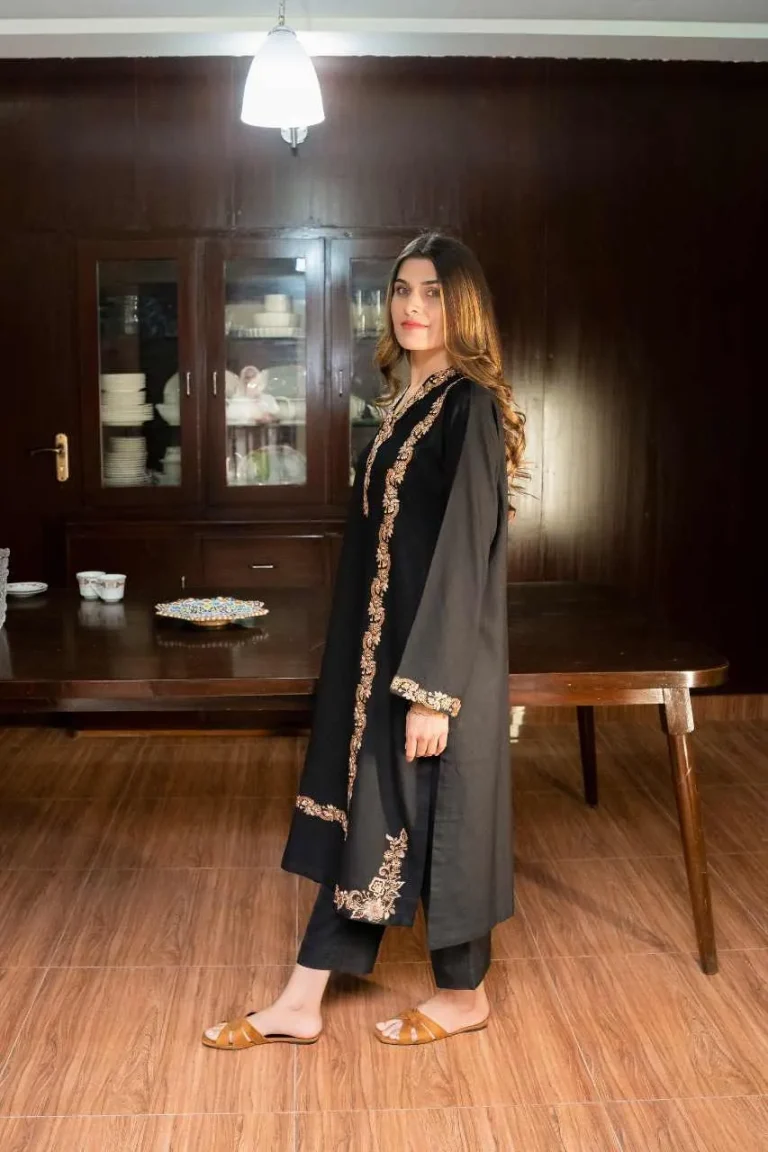 Dhanak- Black Embroidery