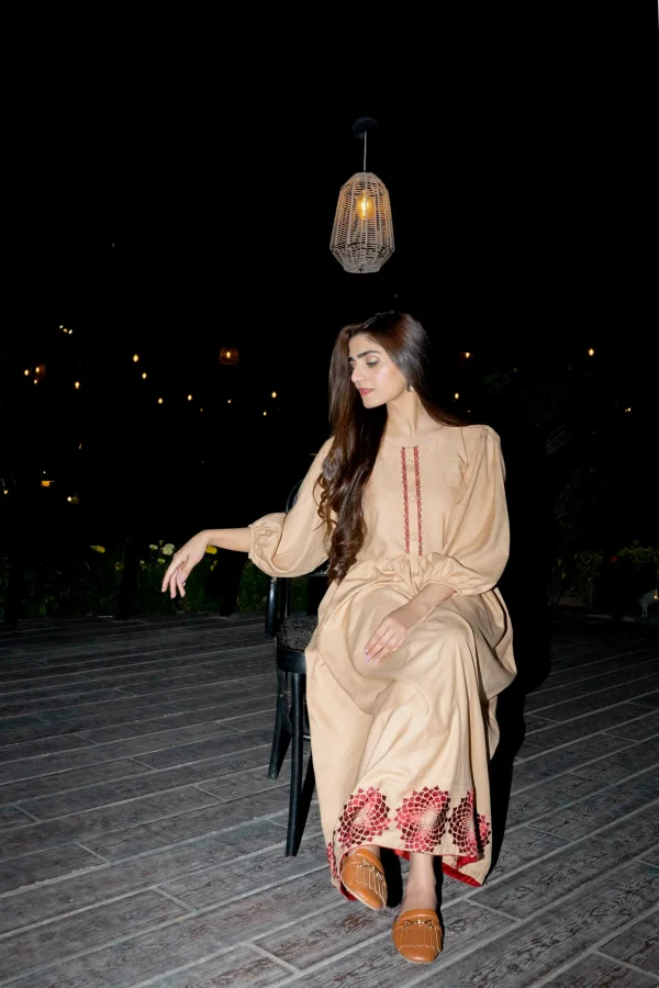 Fabric: Dhanak Coffee-Maxi - Image 2