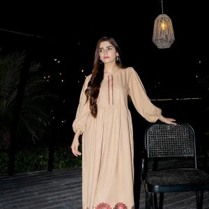 Fabric: Dhanak Coffee-Maxi