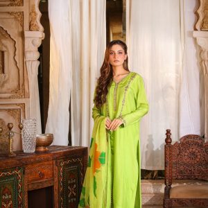 3-Piece Premium Silk Suit -Long