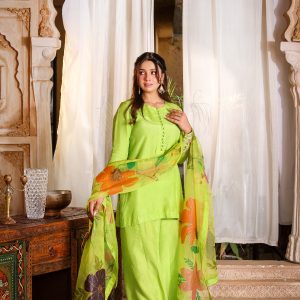 3-Piece PremiumSilk Suit (Short-02)