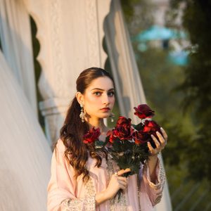 3-Piece Premium Sheesha Silk Suit (Pink)